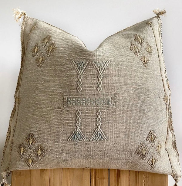 Moroccan Sabra Cactus Silk Cushion Cover – 20" Square