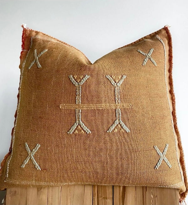 Moroccan Sabra Cactus Silk Cushion Cover – 20" Square
